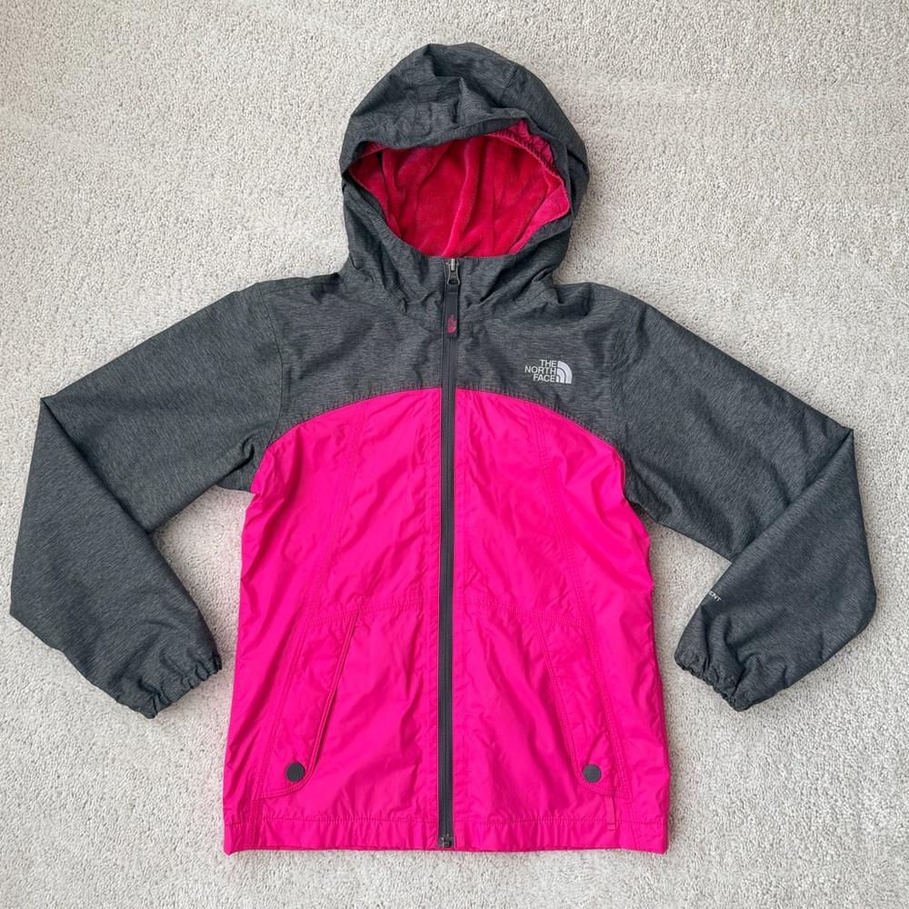 The North Face Fuchsia and Charcoal Jacket